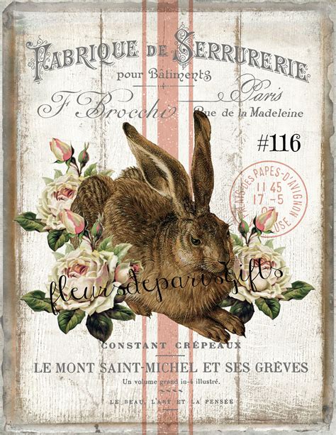 Free Vintage Rabbit Printables